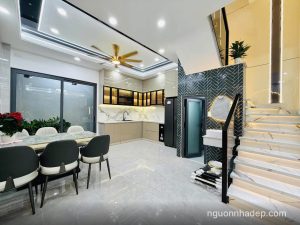 Bán gấp siêu phẩm xây mới cạnh Emart Phan Huy Ích, hẻm ô tô, 58.3m2, ngang 5m rất rộng, tặng full nội thất