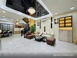 Bán gấp siêu phẩm xây mới cạnh Emart Phan Huy Ích, hẻm ô tô, 58.3m2, ngang 5m rất rộng, tặng full nội thất