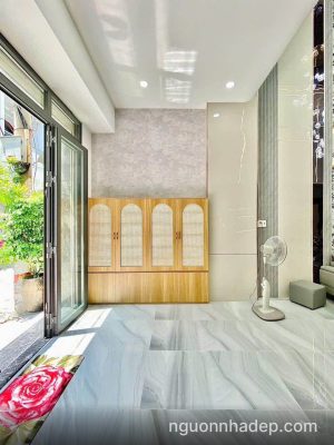 Nhà xây mới 100% đường Lê Văn Thọ xe hơi đậu trong nhà, vị trí siêu đẹp công năng đầy đủ, nội thất cao cấp