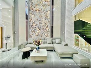 Nhà xây mới 100% đường Lê Văn Thọ xe hơi đậu trong nhà, vị trí siêu đẹp công năng đầy đủ, nội thất cao cấp