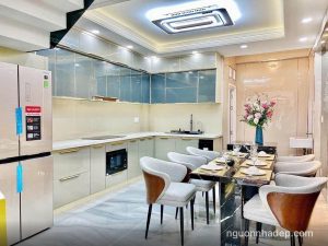 Nhà xây mới 100% đường Lê Văn Thọ xe hơi đậu trong nhà, vị trí siêu đẹp công năng đầy đủ, nội thất cao cấp