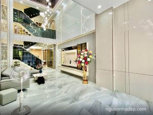 Nhà xây mới 100% đường Lê Văn Thọ xe hơi đậu trong nhà, vị trí siêu đẹp công năng đầy đủ, nội thất cao cấp