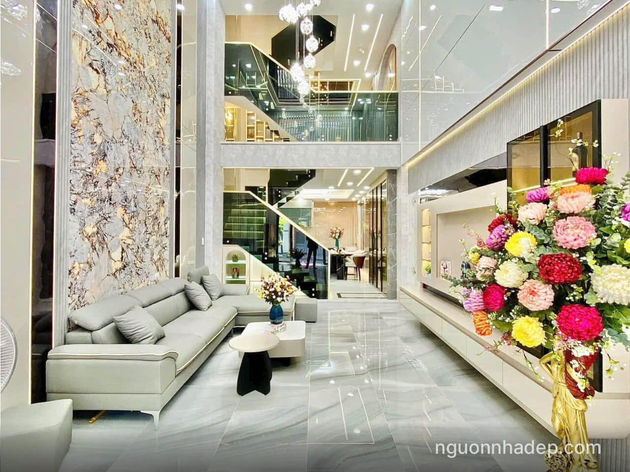 ban-nha-moi-duong-le-van-tho-8 Nhà xây mới 100% đường Lê Văn Thọ xe hơi đậu trong nhà, vị trí siêu đẹp công năng đầy đủ, nội thất cao cấp