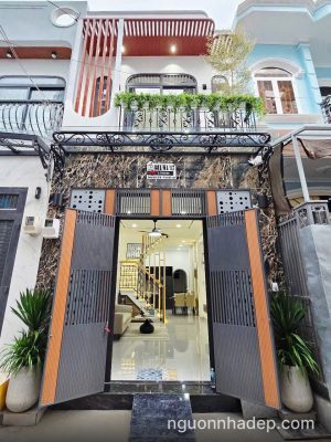 Nhà mới siêu đẹp hẻm xe hơi gần Emart Phan Huy Ích SHR hoàn công đầy đủ, full tiện ích