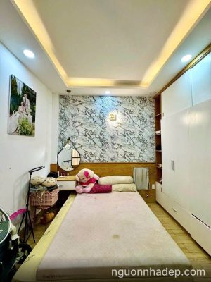 Nhà đẹp xây mới 100% gần Quang Trung, P14 Gò Vấp, 3 tầng 3PN 3WC sân trước nhà 5m