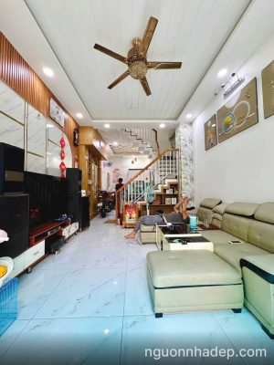 Nhà đẹp xây mới 100% gần Quang Trung, P14 Gò Vấp, 3 tầng 3PN 3WC sân trước nhà 5m