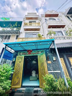 Nhà đẹp xây mới 100% gần Quang Trung, P14 Gò Vấp, 3 tầng 3PN 3WC sân trước nhà 5m